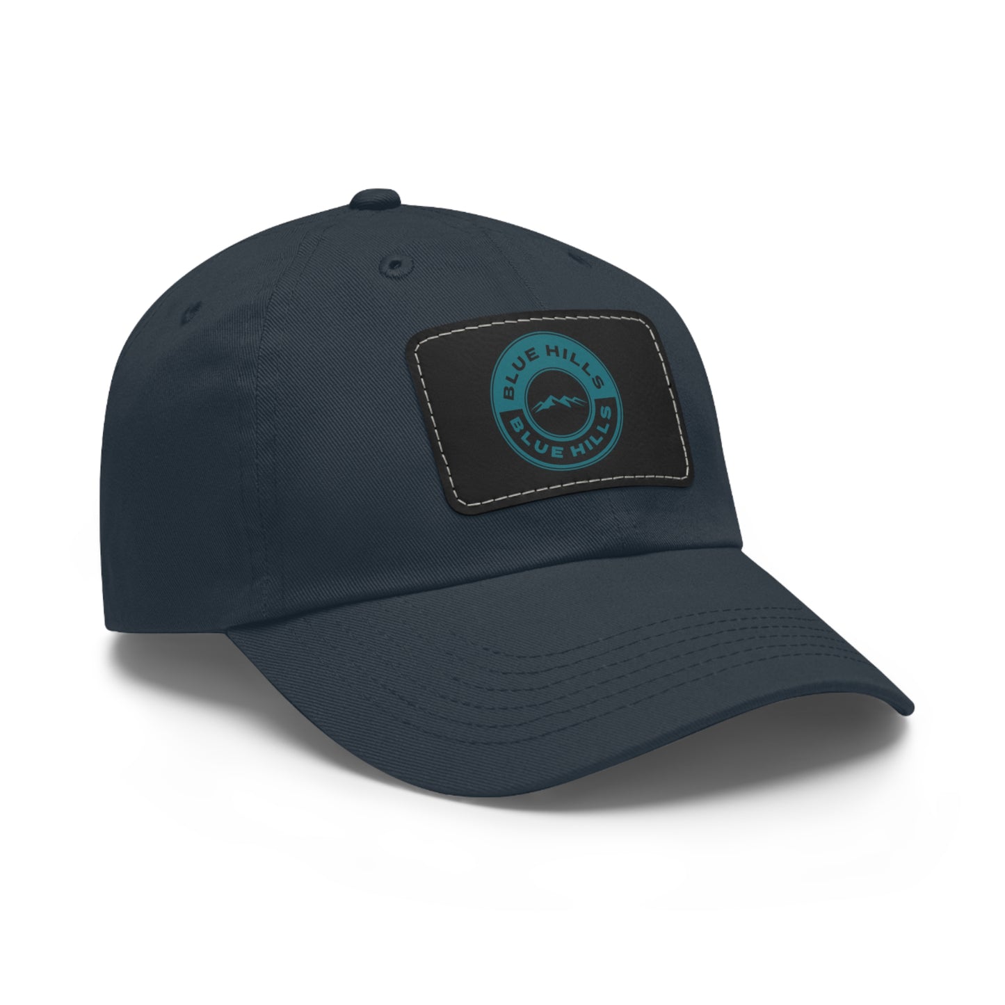 BlueHills Dad Hat with Leather Patch Logo