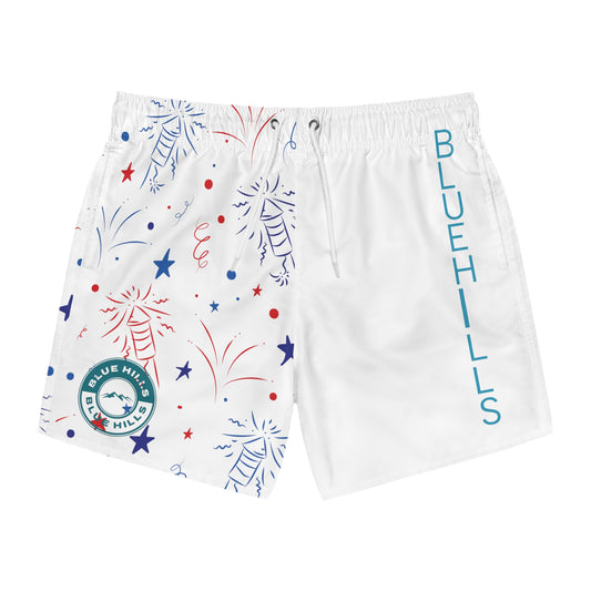 BlueHills Fireworks Swim Trunks (AOP)