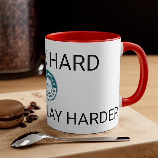 11oz White "I work hard so I can work harder" mug